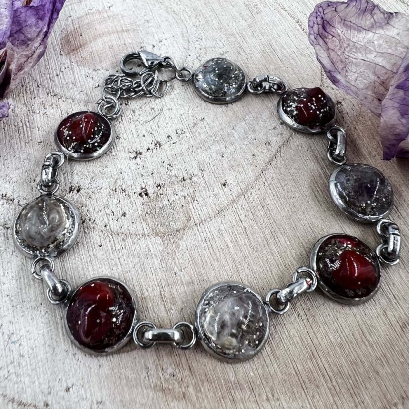 Orgonitový náramek - jaspis, fluorit - pro odvahu a vitalitu