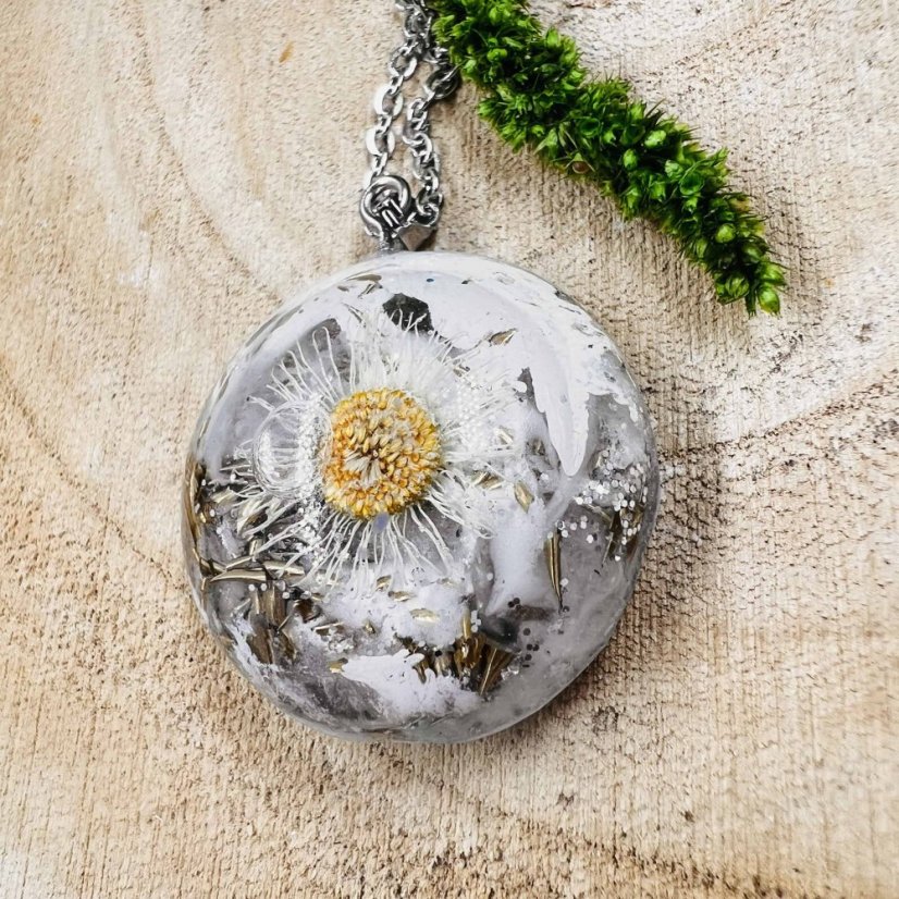 Orgonitový šperk / talisman s křišťálem - 2. jakost