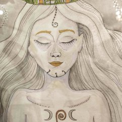 Afirmační obraz - Stříbrná víla - "Ať se děje cokoli, můžeš být klidná"