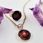 Set šperků s malovanými vlčími máky