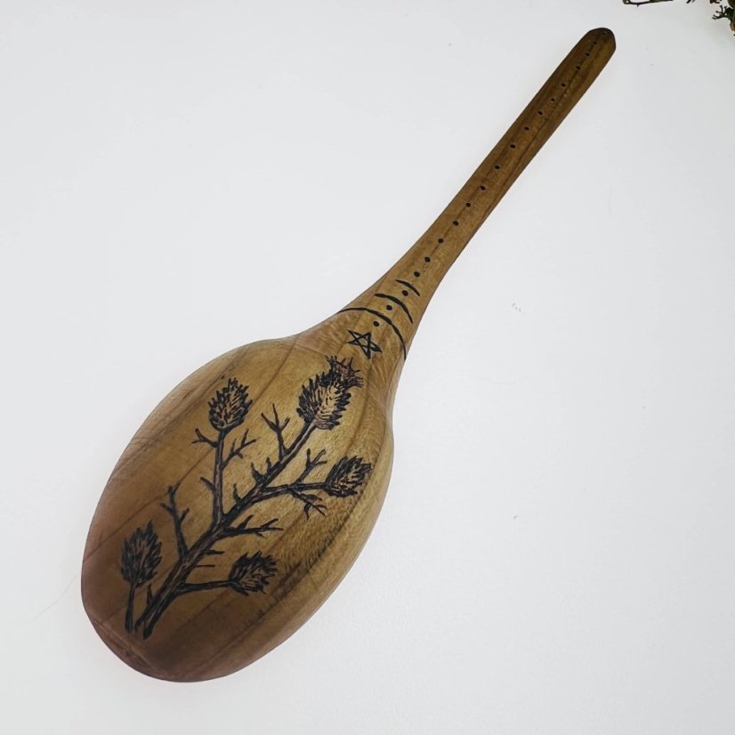 Dřevěná lžíce - bodlák - velká