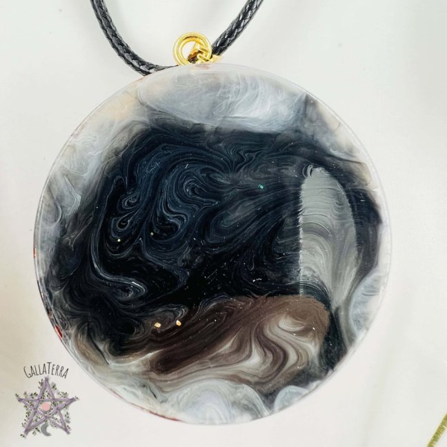 Orgonitový šperk / amulet / talisman s květem - Krásy západu slunce