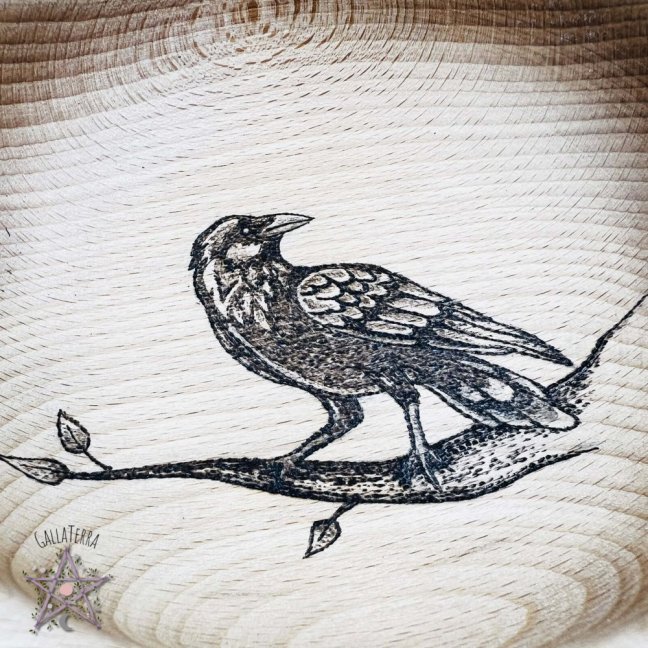 Beech bowl - raven
