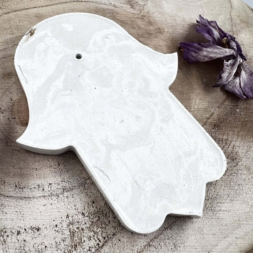 Podložka pod vonné tyčinky - ruka Fatimy - pro ochranu, štěstí a harmonii