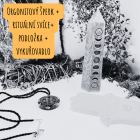 Orgonitový šperk + rituální svíce + podložka + vykuřovadlo
