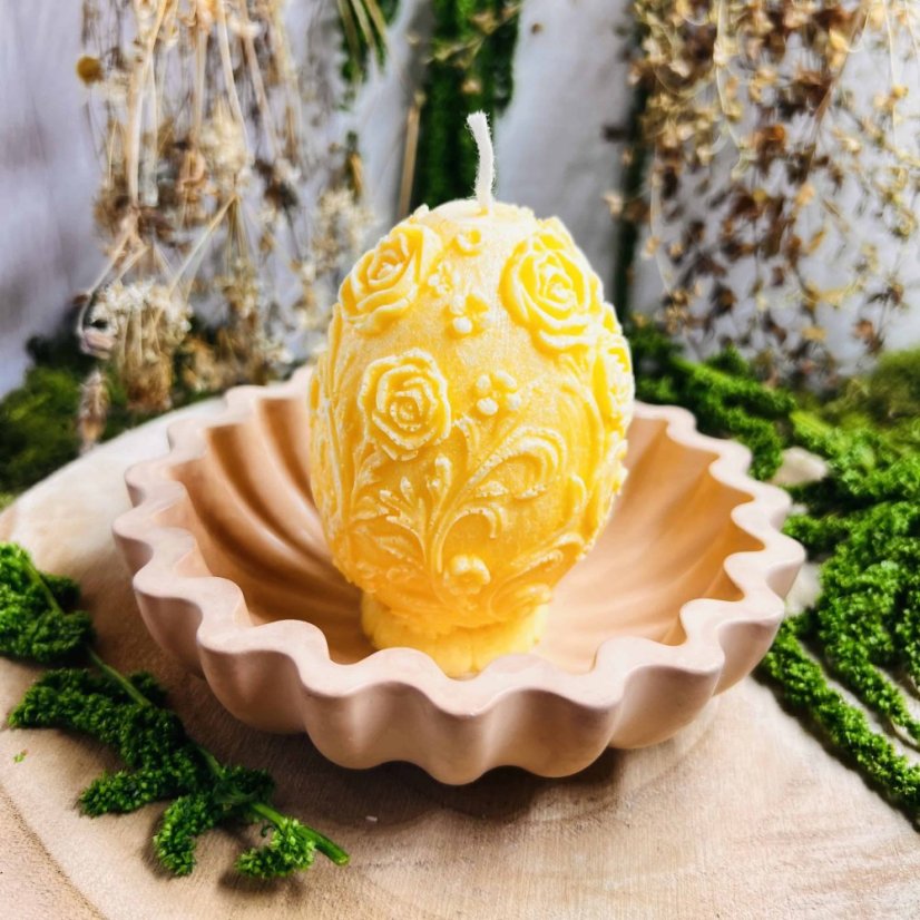 Přírodní svíce - žluté vejce - optimismus, radost