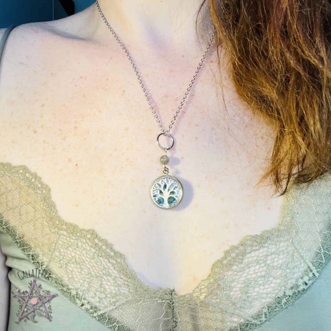 Orgonite necklace - tree of life - harmony, protection