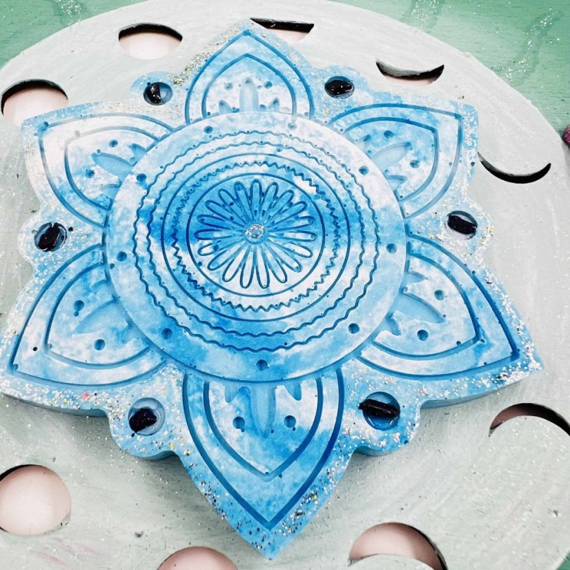Magická podložka pod svíčku - mandala pro úspěch