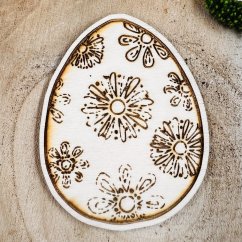 Autorská dekorace - Vajíčko zdobené květy