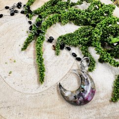 Orgonitový náhrdelník - půlměsíc - ochrana, komunikace, rovnováha