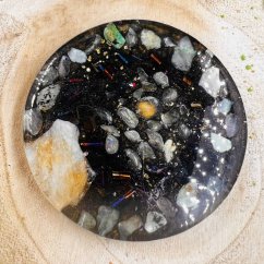 Magická orgonitová podložka / podtácek pro tvou harmonii, rovnováhu, uvolnění napětí a hojnost - 2. jakost