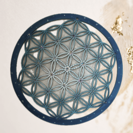 Květ života - dřevěná dekorace