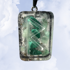 Orgonitový šperk s runou Raidho Orgonitový šperk s runou Raidho