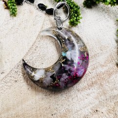 Orgonitový náhrdelník - půlměsíc - ochrana, komunikace, rovnováha