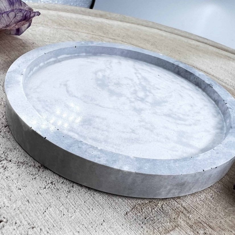 Magická podložka pod svíčku - malá - šedá