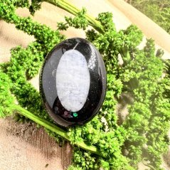 Orgonite ring - moonstone - fertility, feminine energy