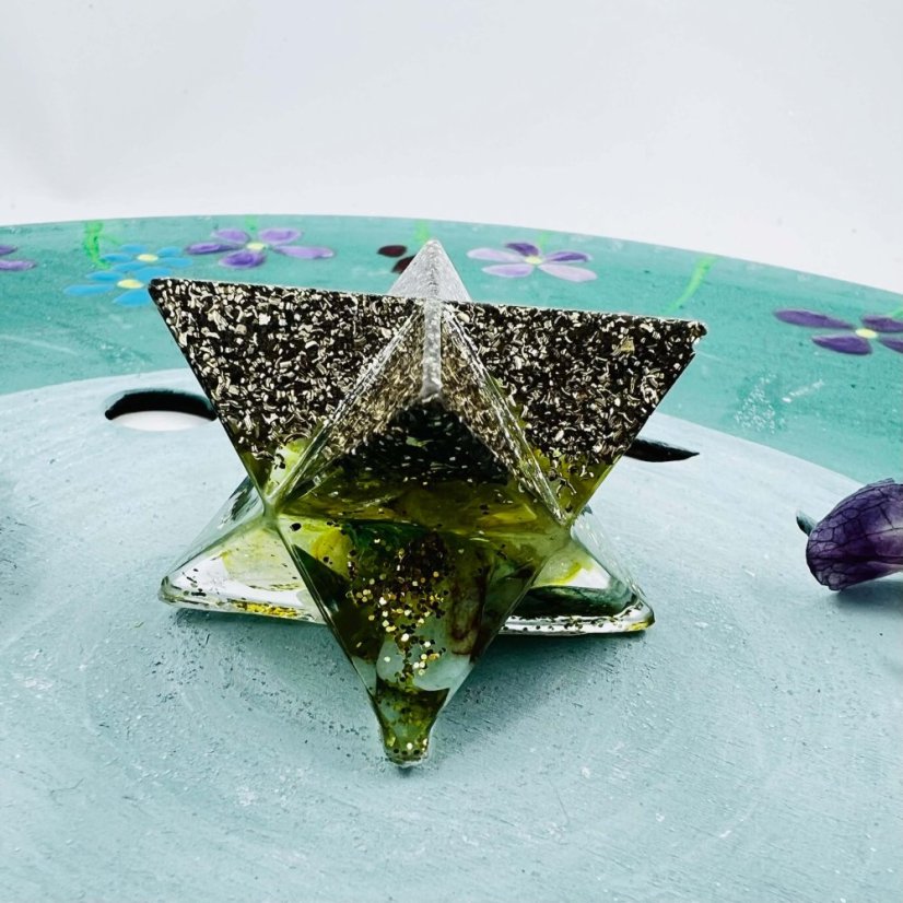 Orgonite merkaba for a calm mind, happiness and a life in truth