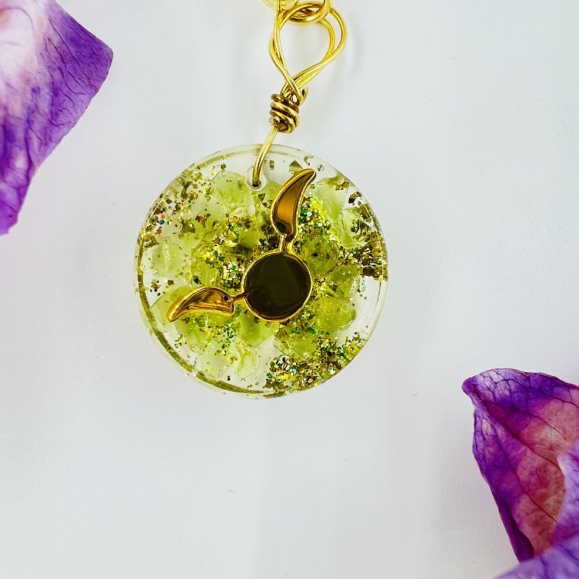 Orgonitový amulet / přívěsek / talisman pro mazlíčka pro zmírnění nervozity a posílení klidu