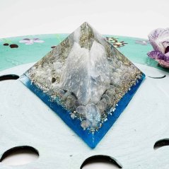 Orgonite pyramid for spiritual development and support with emotional challenges