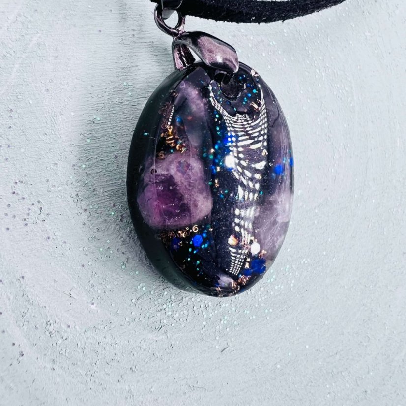 Orgonitový přívěšek / amulet / talisman - pro zklidnění mysli a soustředění