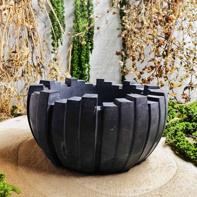 Magická miska pod svíčku - černá