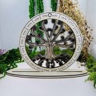 Dřevěná dekorace 3D - strom života - autorský motiv - se stojánkem