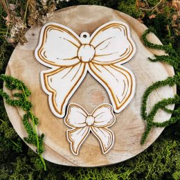 Autorské dřevěné dekorace - mašle