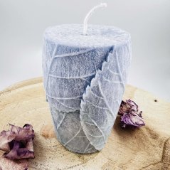 Velká modrá přírodní svíce pro harmonizaci krční čakry Velká modrá přírodní svíce pro harmonizaci krční čakry