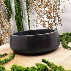 Magická miska pod svíčku - černá