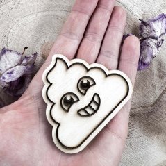 Roztomilé dřevěné hovínko - originální dárek Roztomilé dřevěné hovínko - originální dárek