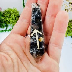 Orgonitové kyvadlo - alabastr, Tiwaz - uklidnění & uvolnění napětí