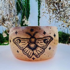 Bambusová kuksa – můra & hvězdy - velká