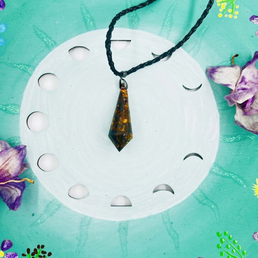 Orgonitové kyvadlo / amulet / přívěšek / pro vnitřní sílu a ochranu