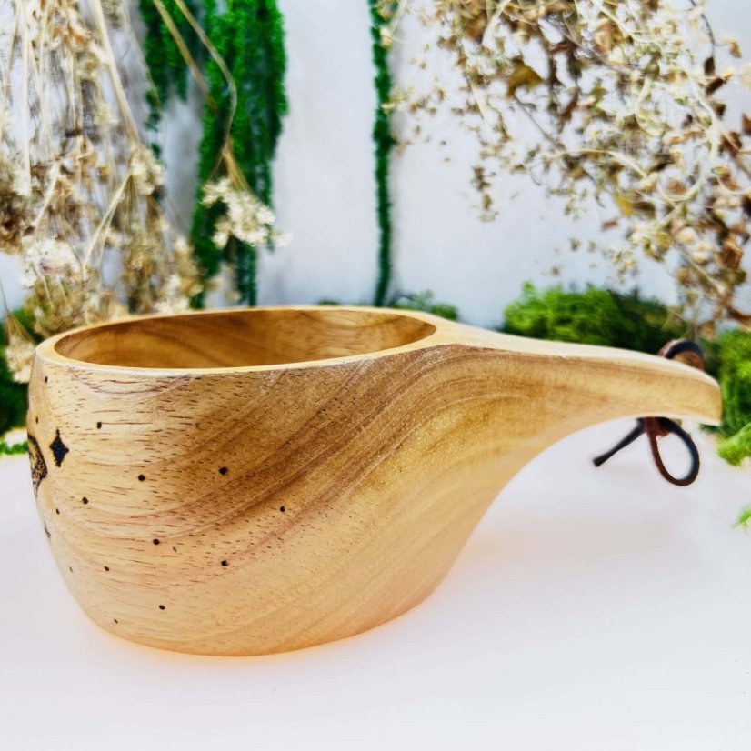 Bambusová kuksa – můra & hvězdy - velká