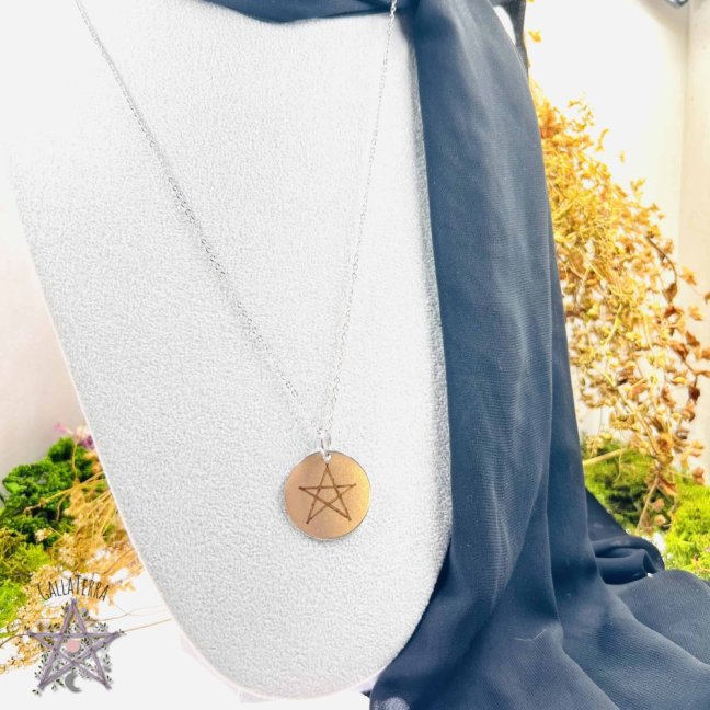 Author's necklace - Pentagram - strength and protection