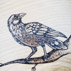 Buková miska - havran