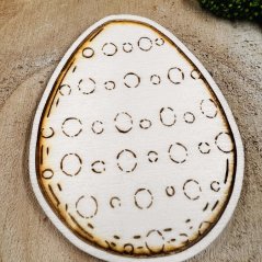 Original Handcrafted Decoration - Egg Decorated with Circles - Small
