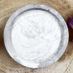 Magická podložka pod svíčku - malá - šedá Magická podložka pod svíčku - malá - šedá