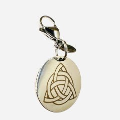 Talisman pet tag - triquetra - protection and connection