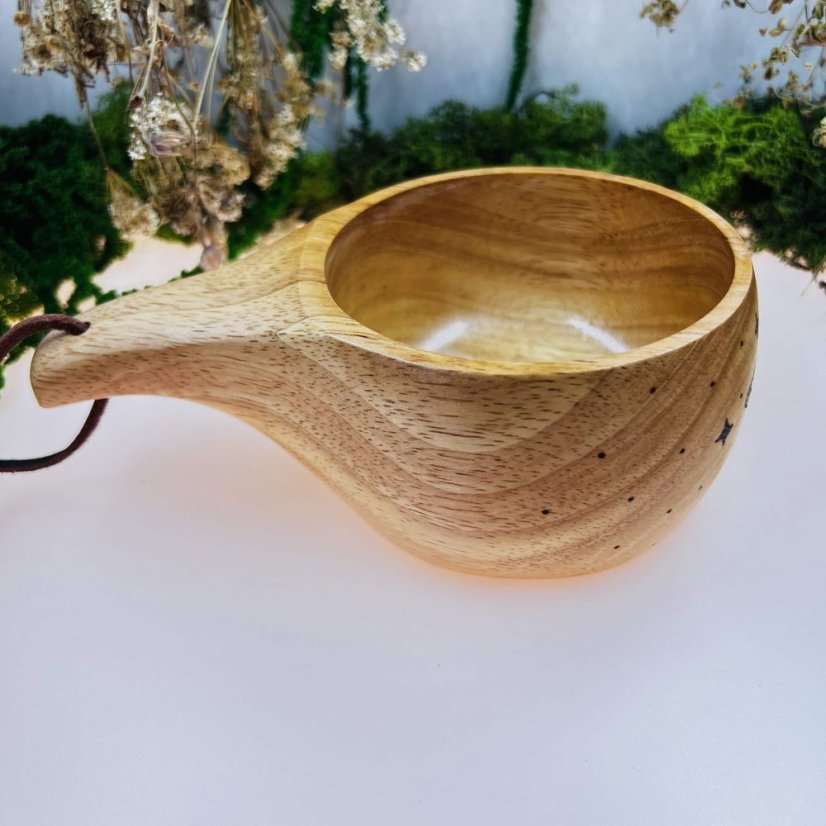 Bambusová kuksa – můra & hvězdy - velká