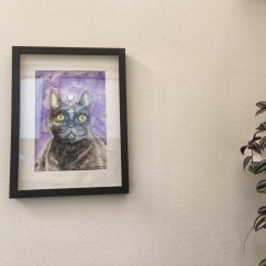 Energetický obraz - Černá kočka - průvodce čarodějky Energetický obraz - Černá kočka - průvodce čarodějky