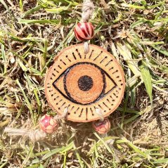 Ochranný talisman na cesty - orel a oko Ochranný talisman na cesty - orel a oko