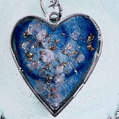 Unconventional orgonite necklace for love and protection