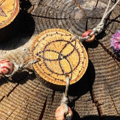 Wooden triquetra - protection talisman for travel