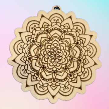Dřevěná omalovánka mandala Dřevěná omalovánka mandala