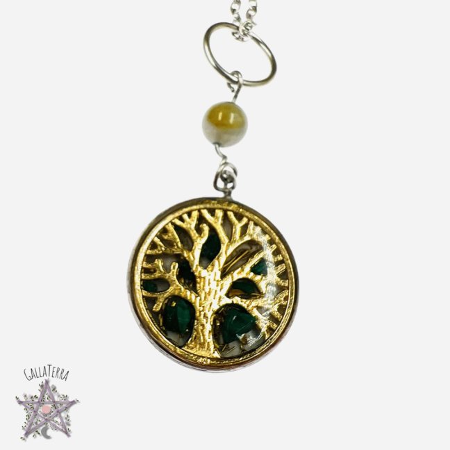 Orgonite necklace - tree of life - harmony, protection