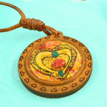 Autorský šperk s minerály - srdce odvahy