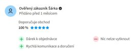 Recenze zákaznice