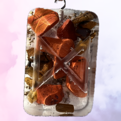 Orgonite jewellery with the Dagaz rune for transformation guided by your own will