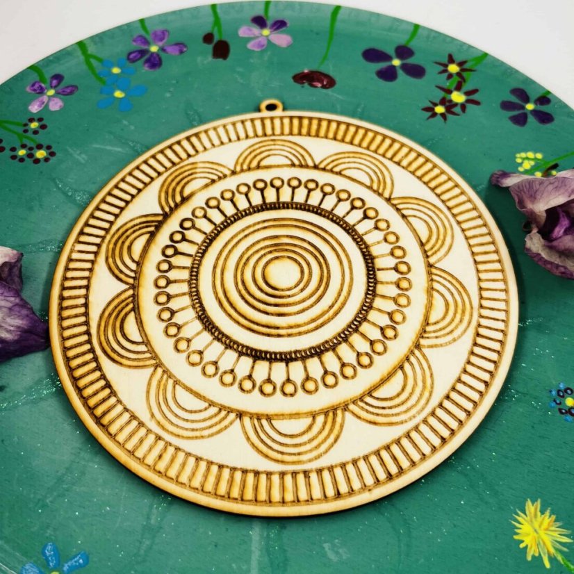 Dřevěná omalovánka – Mandala pro relax